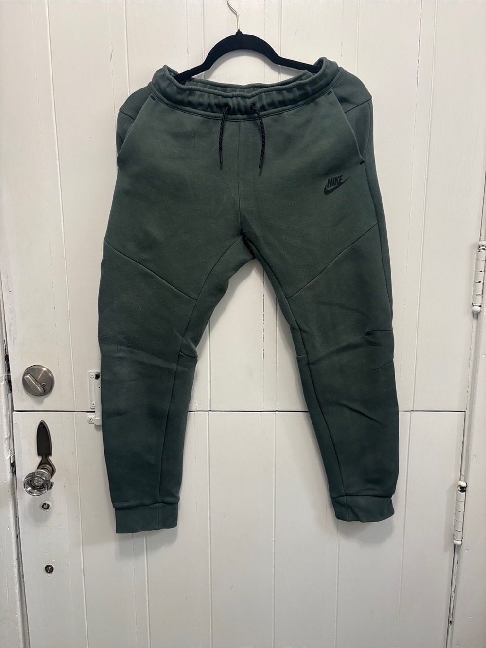 Nike Tech Kids Green Fleece Jogger Pants